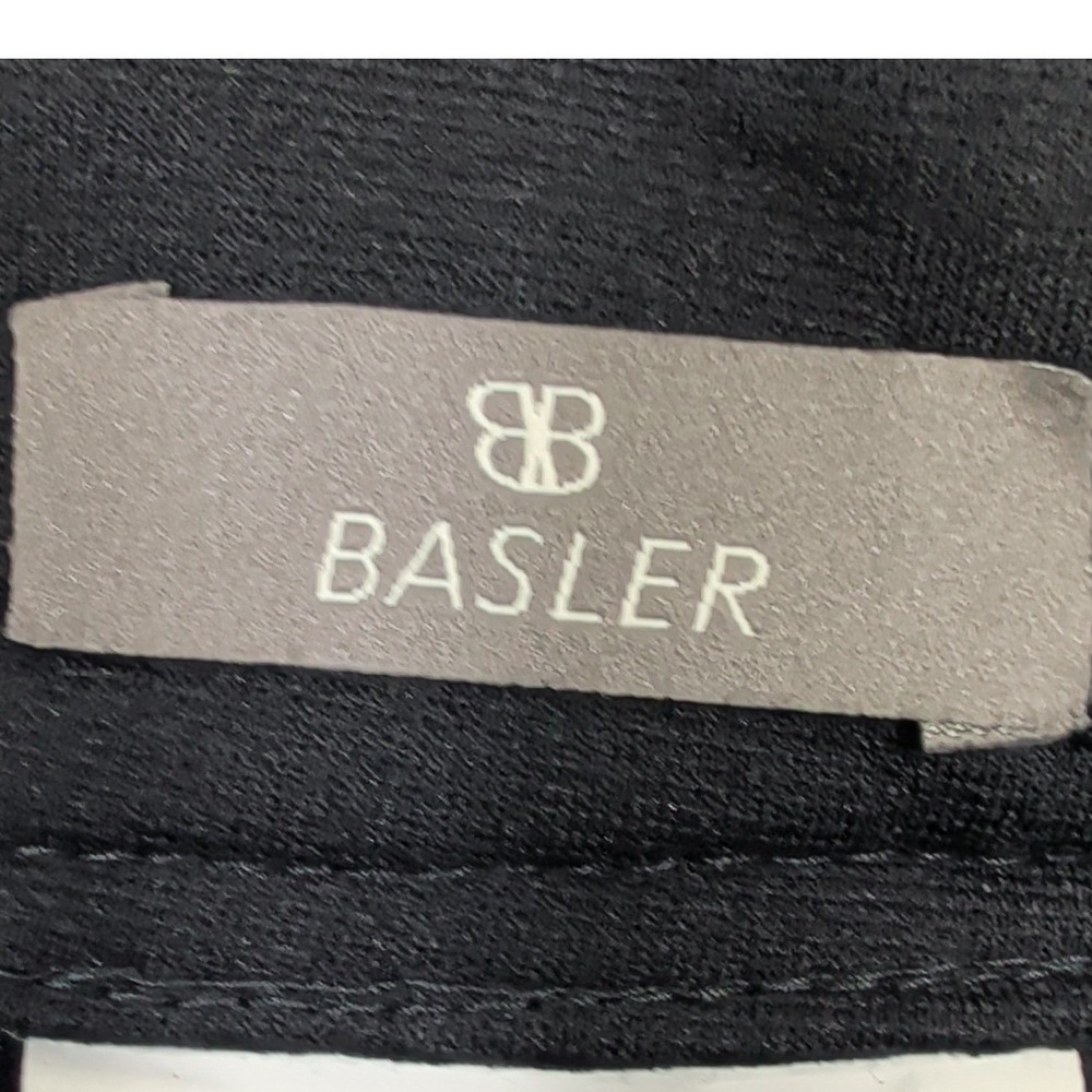 Basler Womens Black Pants Size 18 Plus Stretch Straight Leg Trousers Dress - Picture 2 of 12